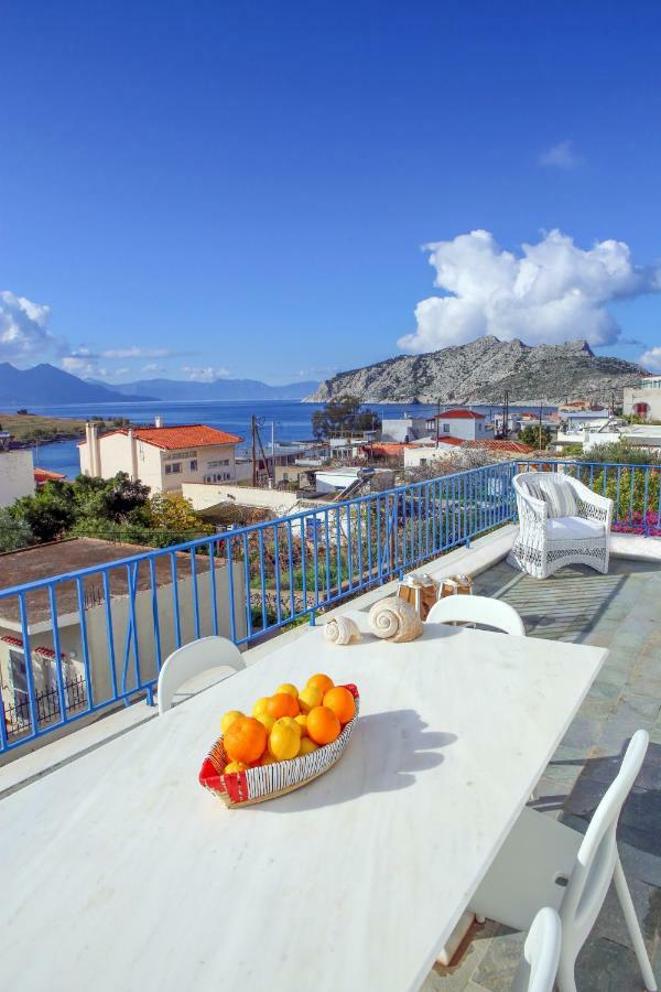Aeginia 1- Breathtaking Sea View House In Perdika Villa Exteriör bild