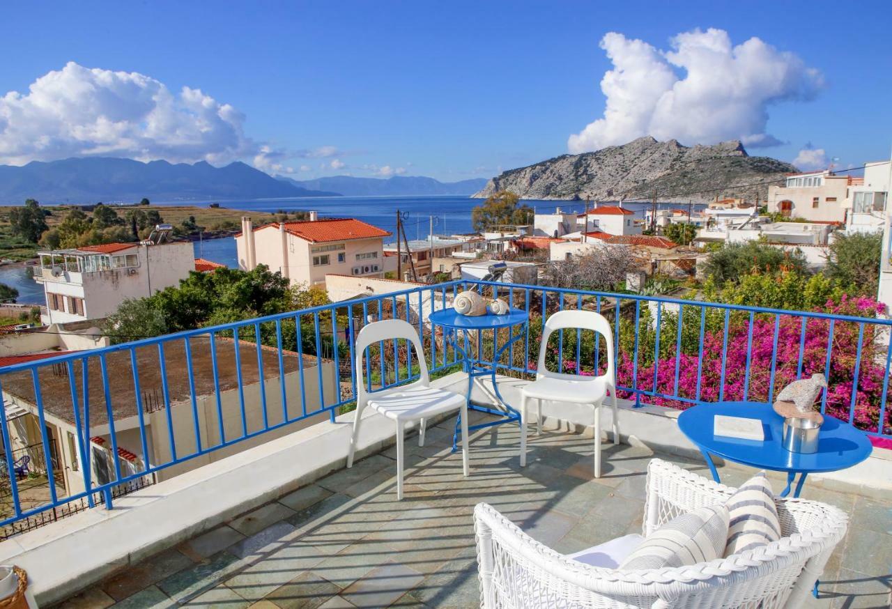 Aeginia 1- Breathtaking Sea View House In Perdika Villa Exteriör bild